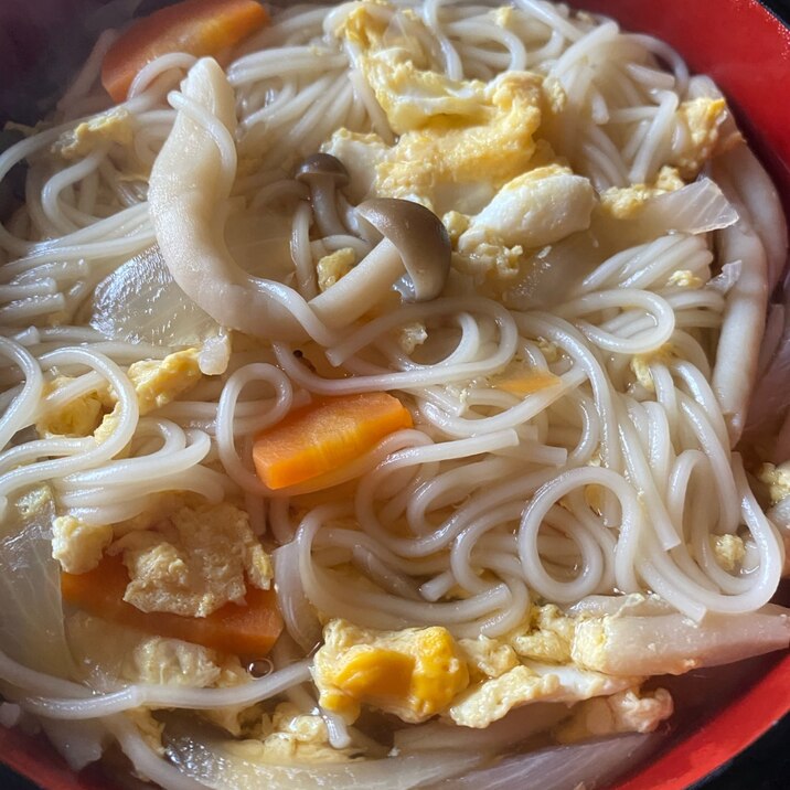 野菜たっぷり！ヘルシー温麺(うーめん)